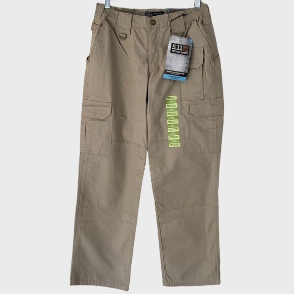 5.11 Tactical Cotton Canvas Cargo Pant Khaki Women's Size 8 TDU EMS Uniform New - Picture 1 of 13